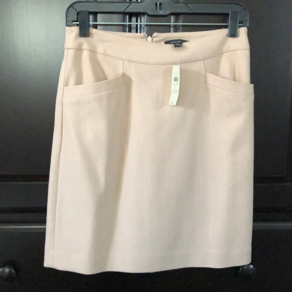 Ann Taylor cream skirt